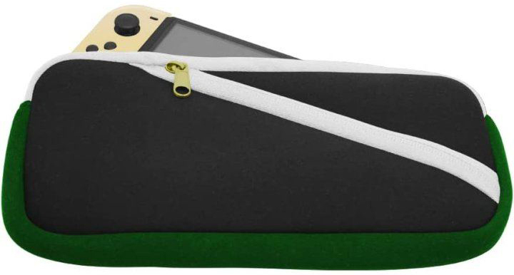 NS Columbus Circle 主機收納包 黑&綠&白 CC-NSOSP-GW