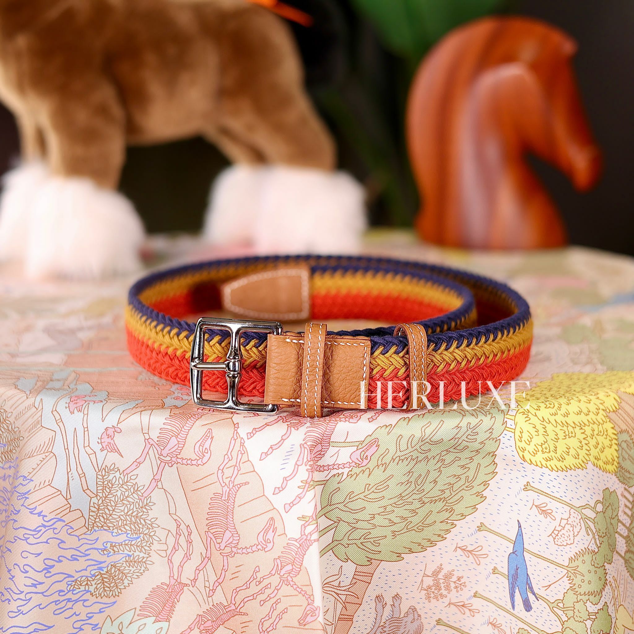 Woven rocabar canvas etriviere belt