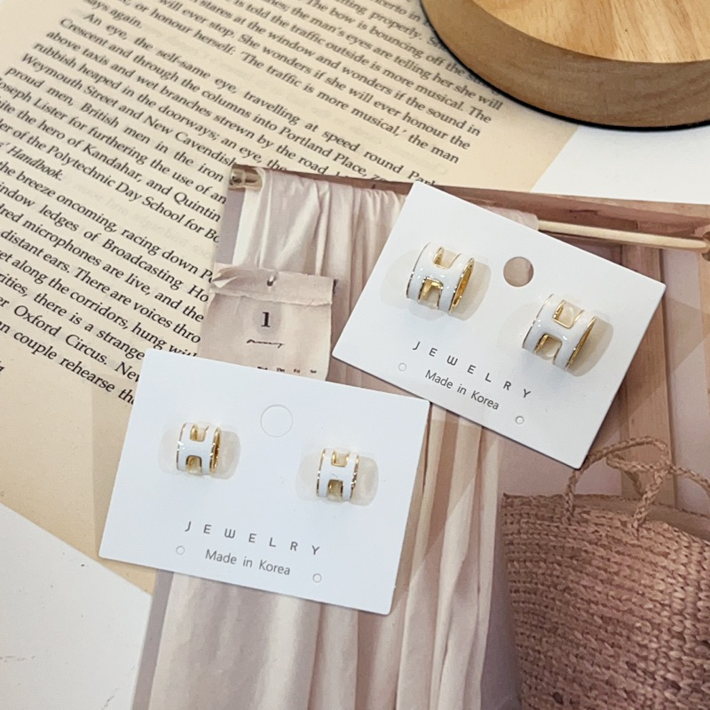 Happiness 925純銀耳環 。兩尺寸