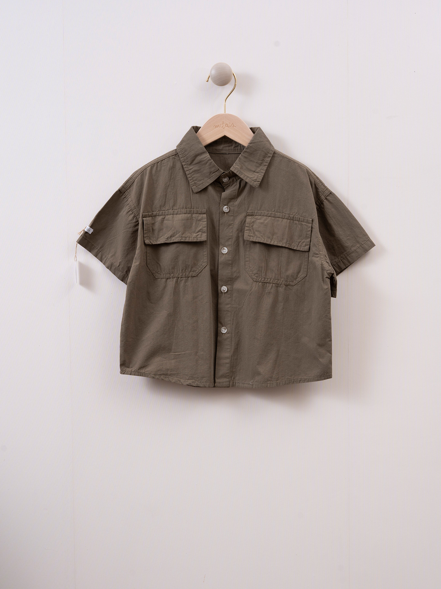 mila's 口袋短袖恤衫