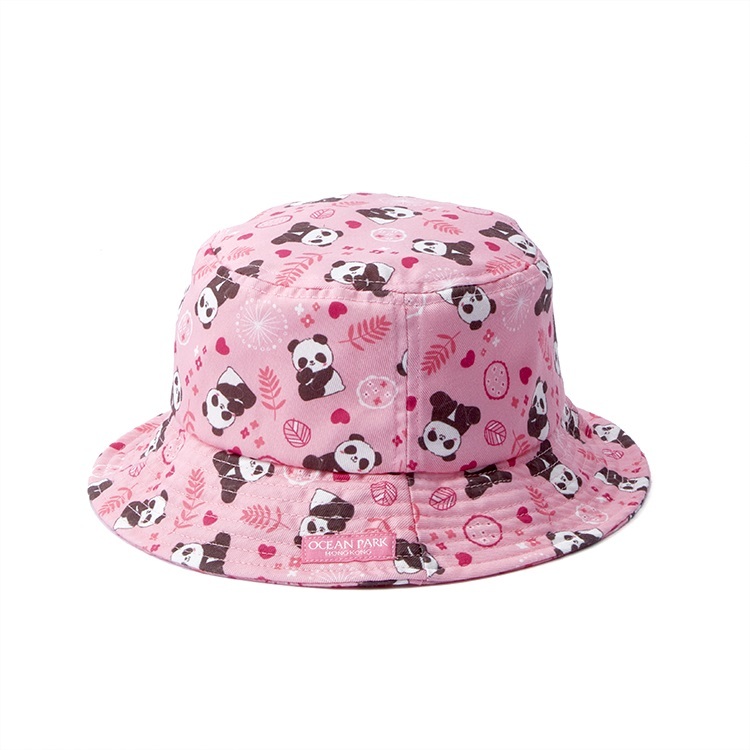Panda Bucket Hat (Pink) - Kids