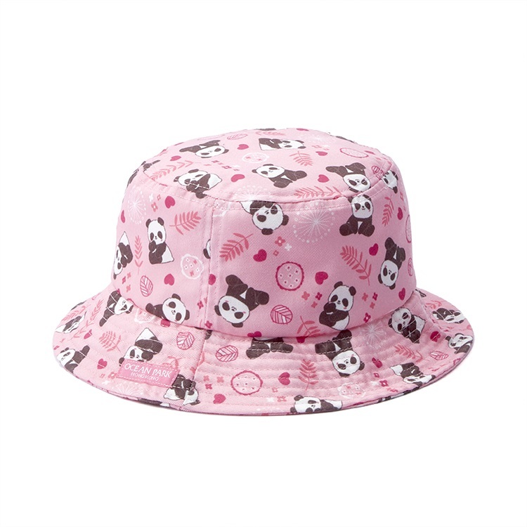 Panda Bucket Hat (Pink) - Kids