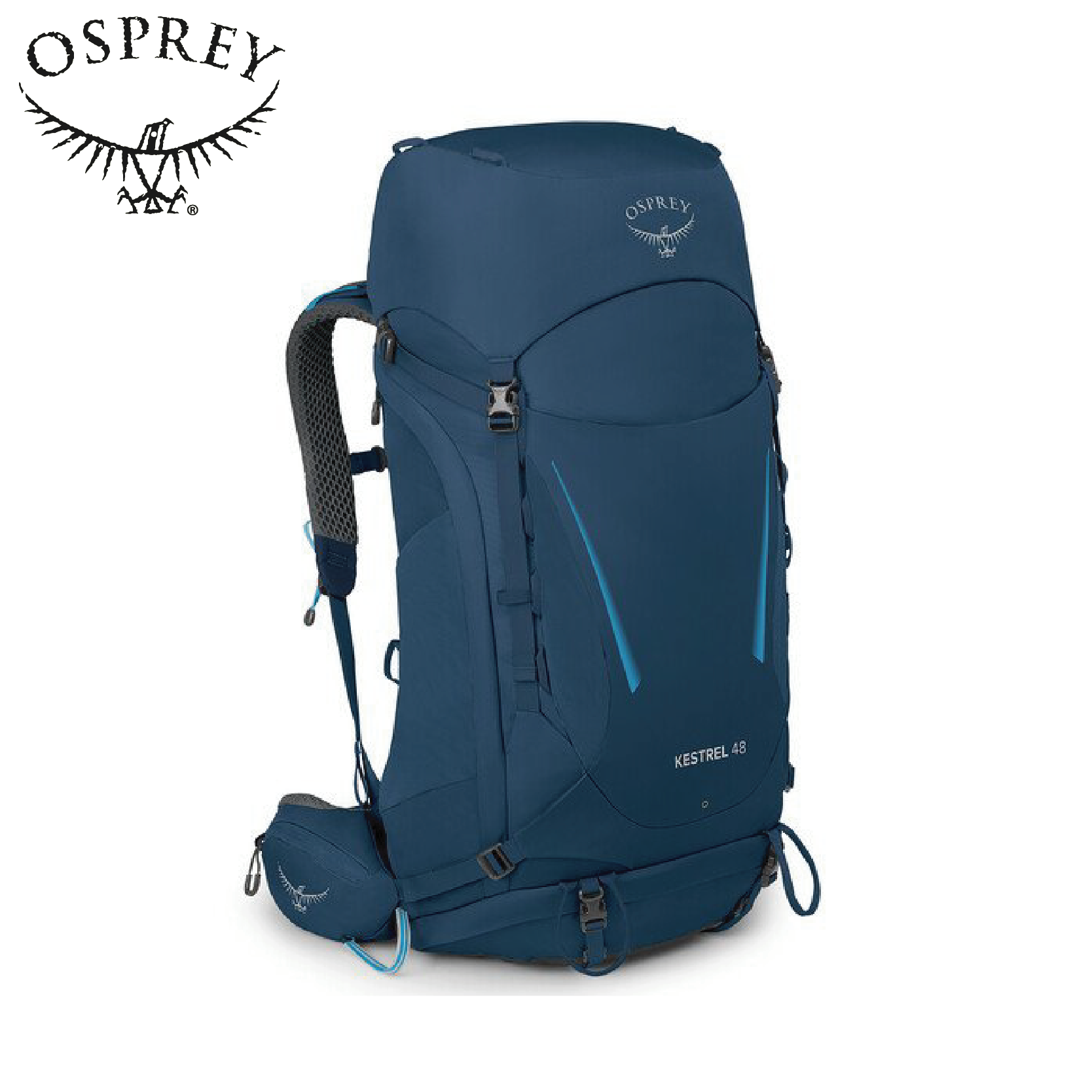 Osprey Kestrel 48L 特拉斯藍 L/XL 登山背包 穩定/後背/登山/健行 72OS004763