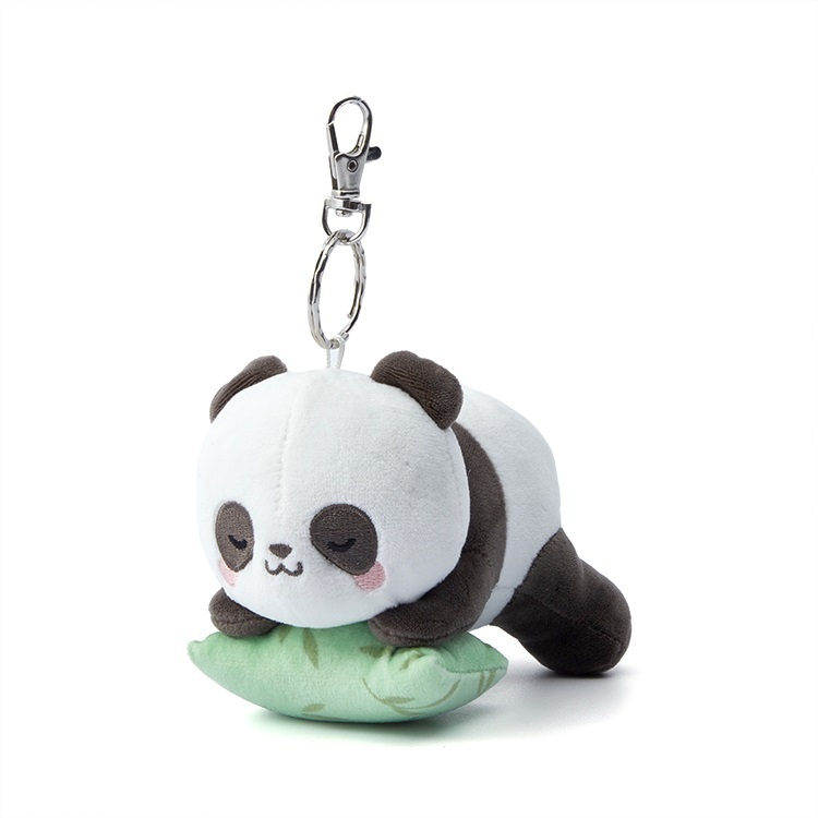 Sleepy Panda Plush Keychain