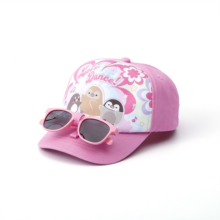 Penguin "Let's Dance" Cap (Pink) with Glasses - Kids