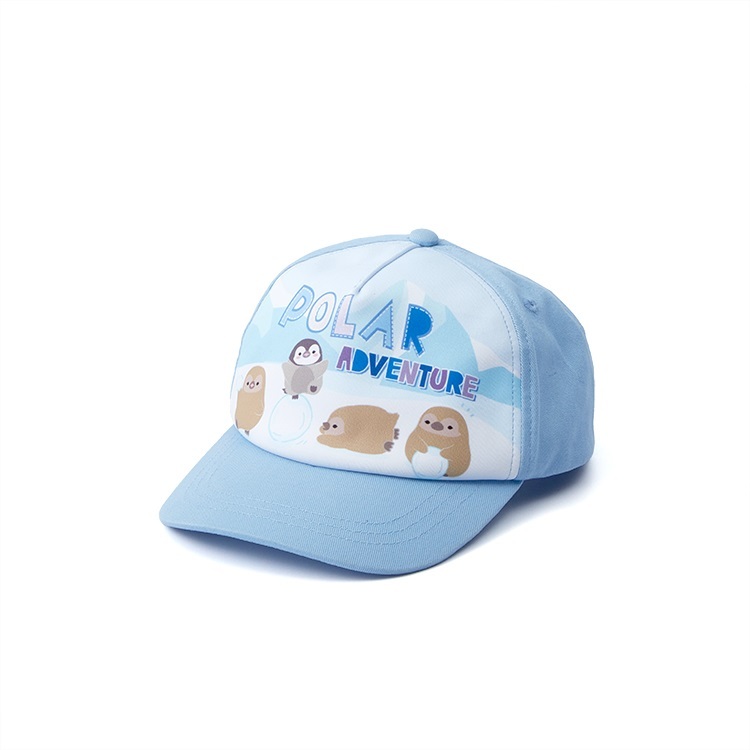Penguin "Polar Adventure" Cap - Kids (Light Blue)