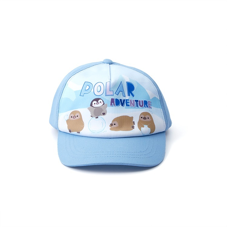 Penguin "Polar Adventure" Cap - Kids (Light Blue)
