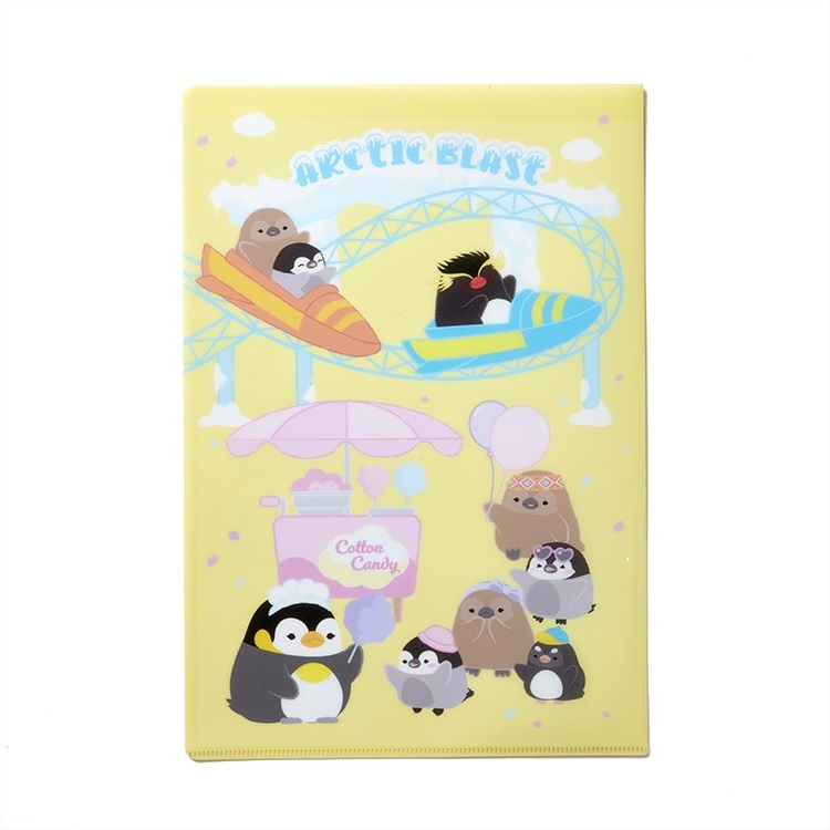 Penguin Friends in Ocean Park A4 Folder (Light Yellow)