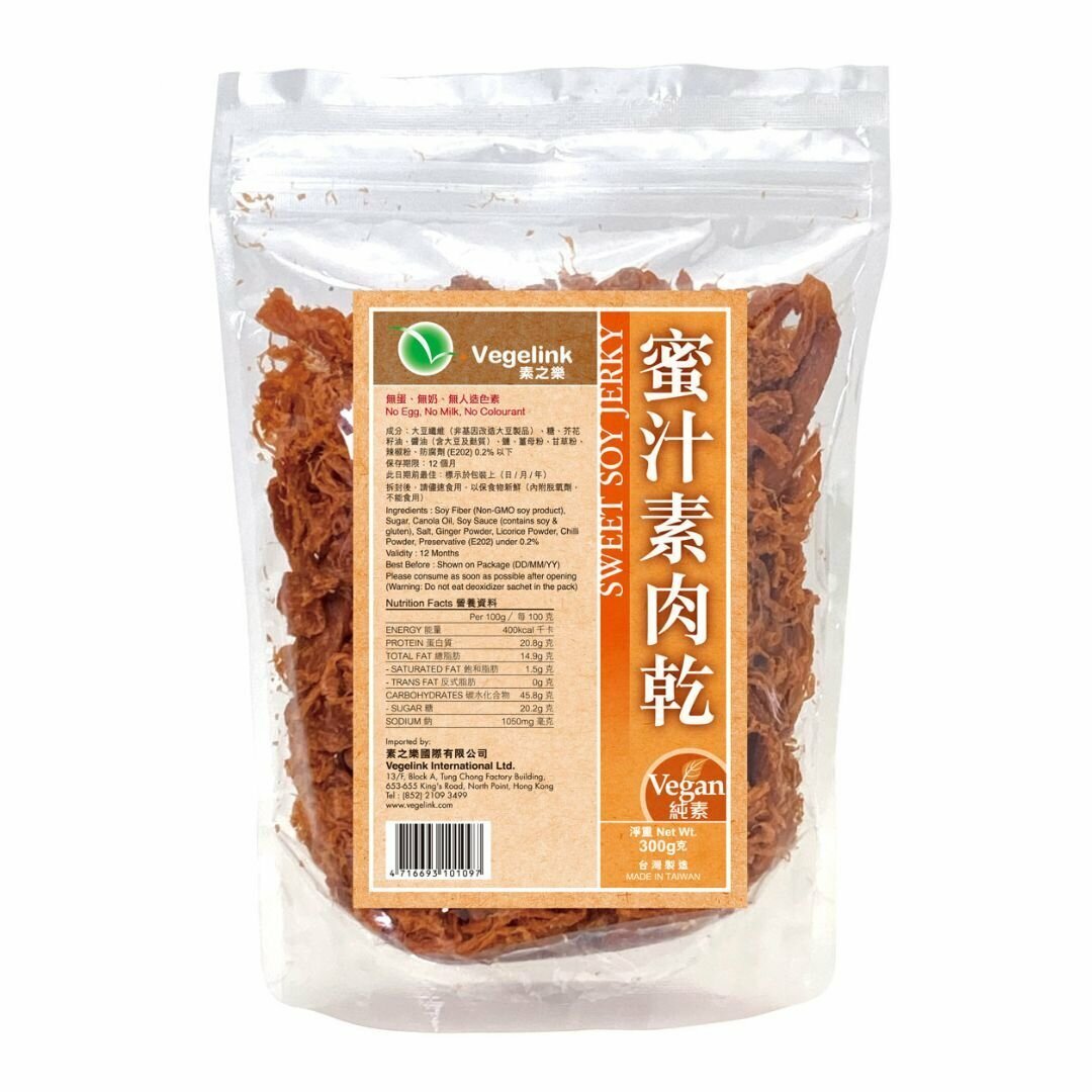 素之樂 蜜汁素肉乾 (300g)