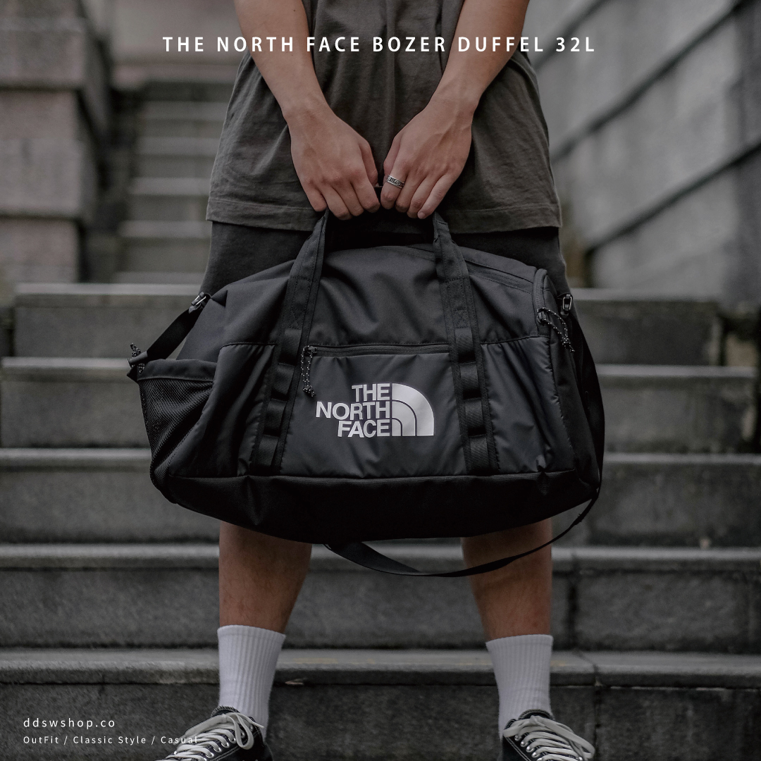 The North Face Bozer Duffel 包包輕量尼龍行李袋肩背旅行袋黑色