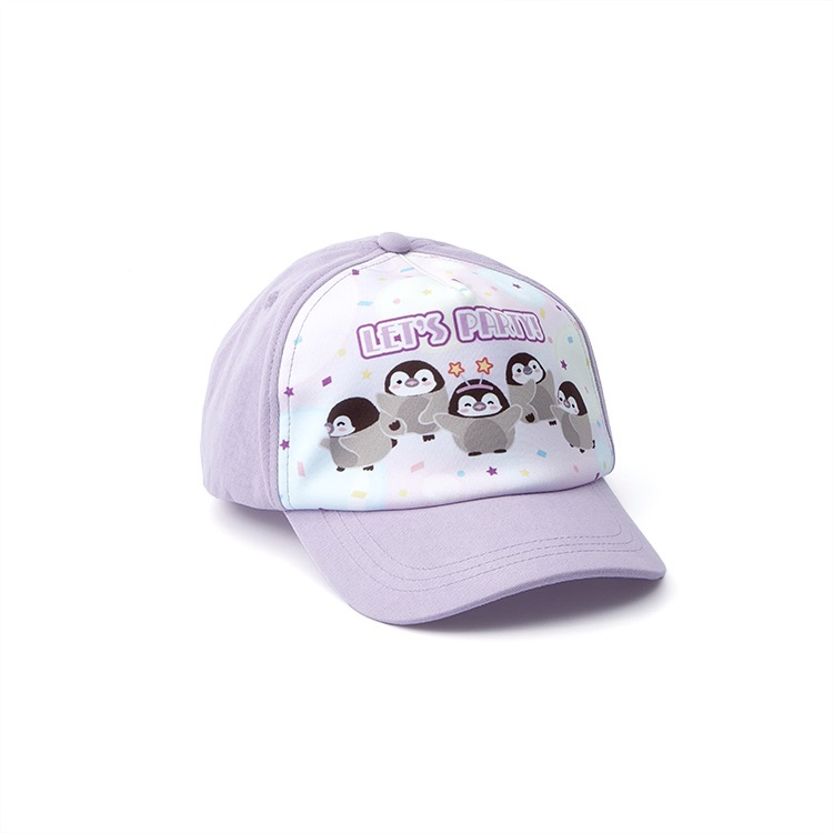 Penguin "Let's Party" Cap (Light Purple) - Kids