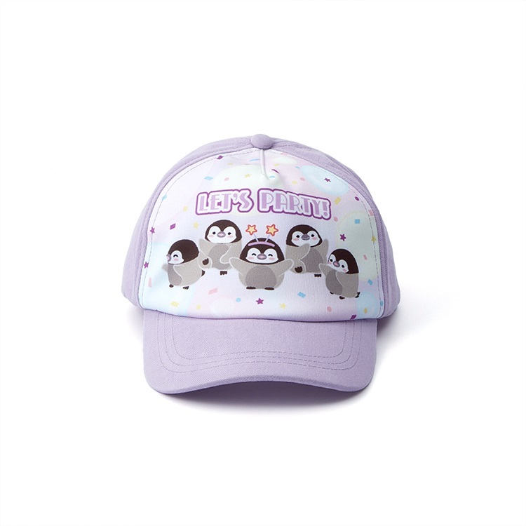 Penguin "Let's Party" Cap (Light Purple) - Kids