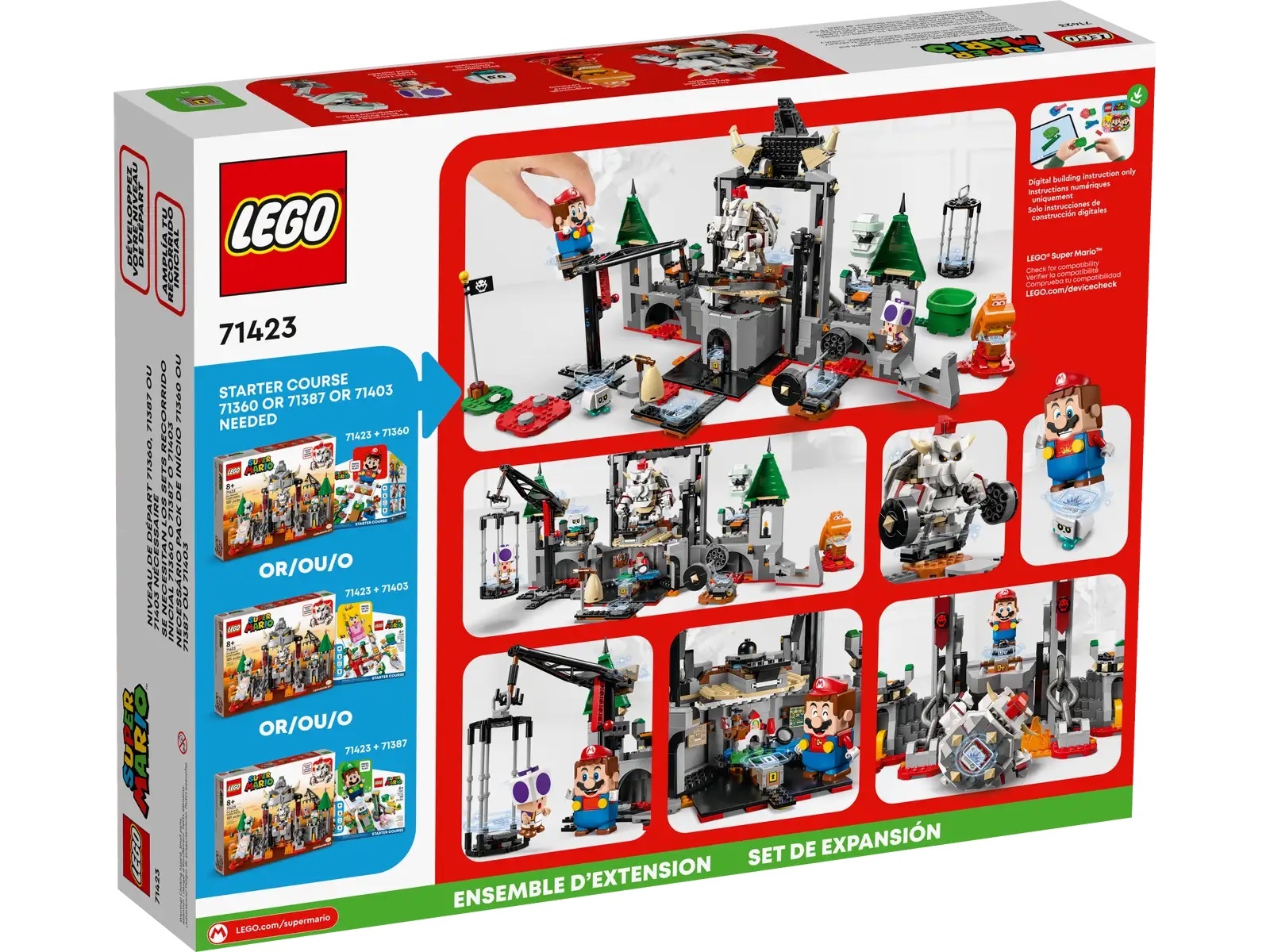 [飛米樂高積木專賣店] LEGO 71423 Mario-枯骨庫巴城堡大戰