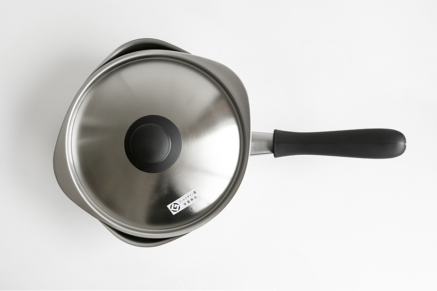 柳宗理-不鏽鋼單手鍋22cm 霧面 / 附蓋
