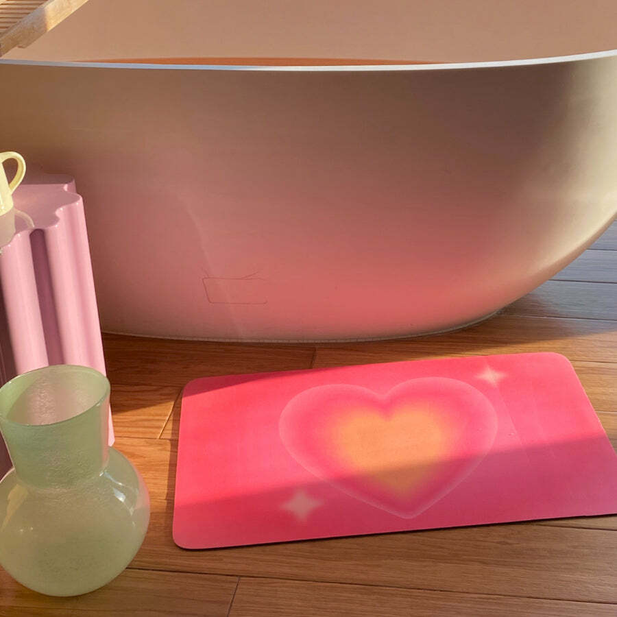 美國 Snack Break // Sweet Heart Innovative Quick Dry Bath Mat