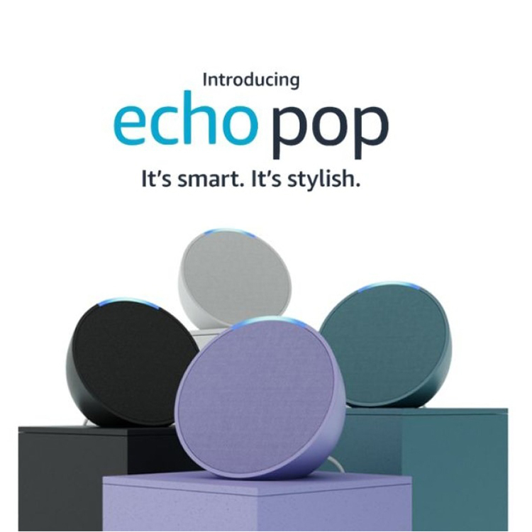 Amazon 亞馬遜- echo pop 2023最新智能家居無線喇叭(內置Alexa語音助手