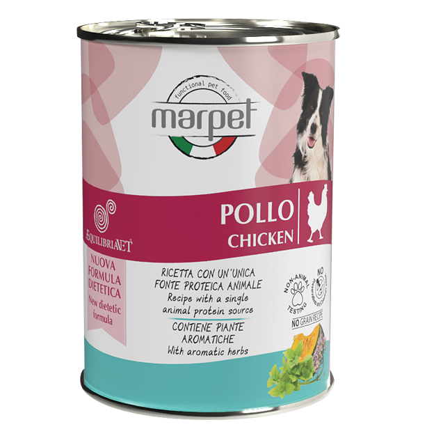 Marpet Equilibria 狗罐頭 單一蛋白系列．雞肉配方410g