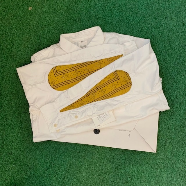 VISVIM ALBACORE BANDANA N.D. L/S (GIZA OX) -  WHITE SIZE 1 IN STOCK NOW (現貨發售中)