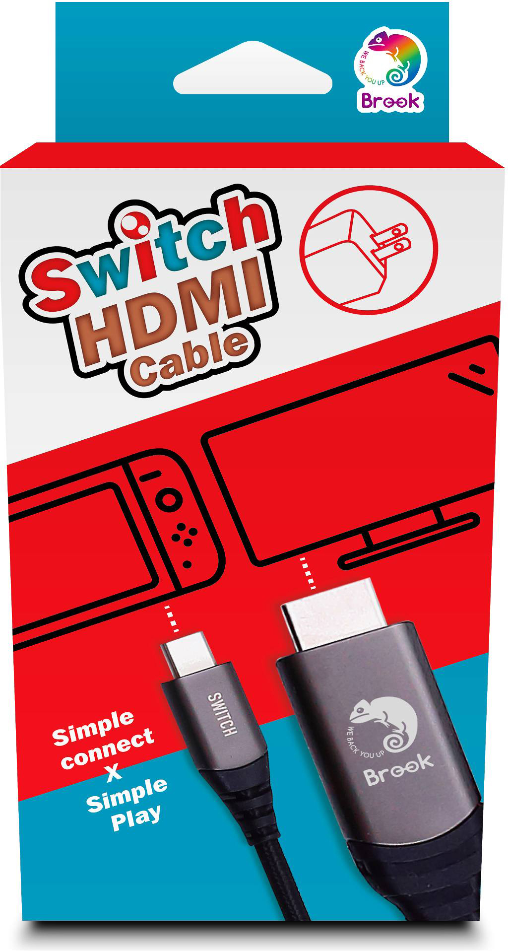 NS Brook 視訊轉接充電插頭 電源+TV轉接器