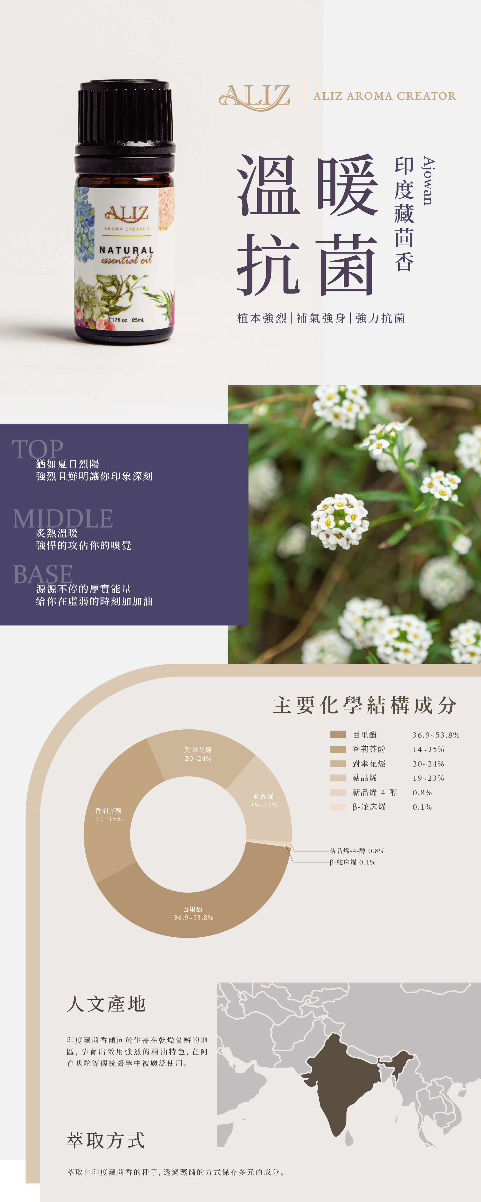 印度藏茴香精油產品資訊