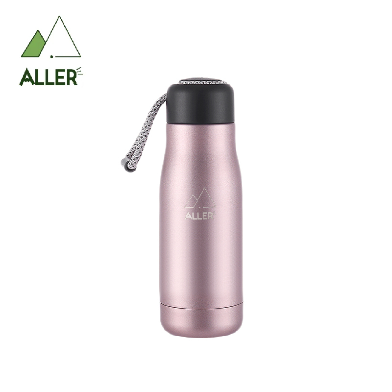 ALLER 不銹鋼保溫瓶(附提繩) 420ml (5色) 雙層真空/保溫保冷/304不鏽鋼 52CBA96467