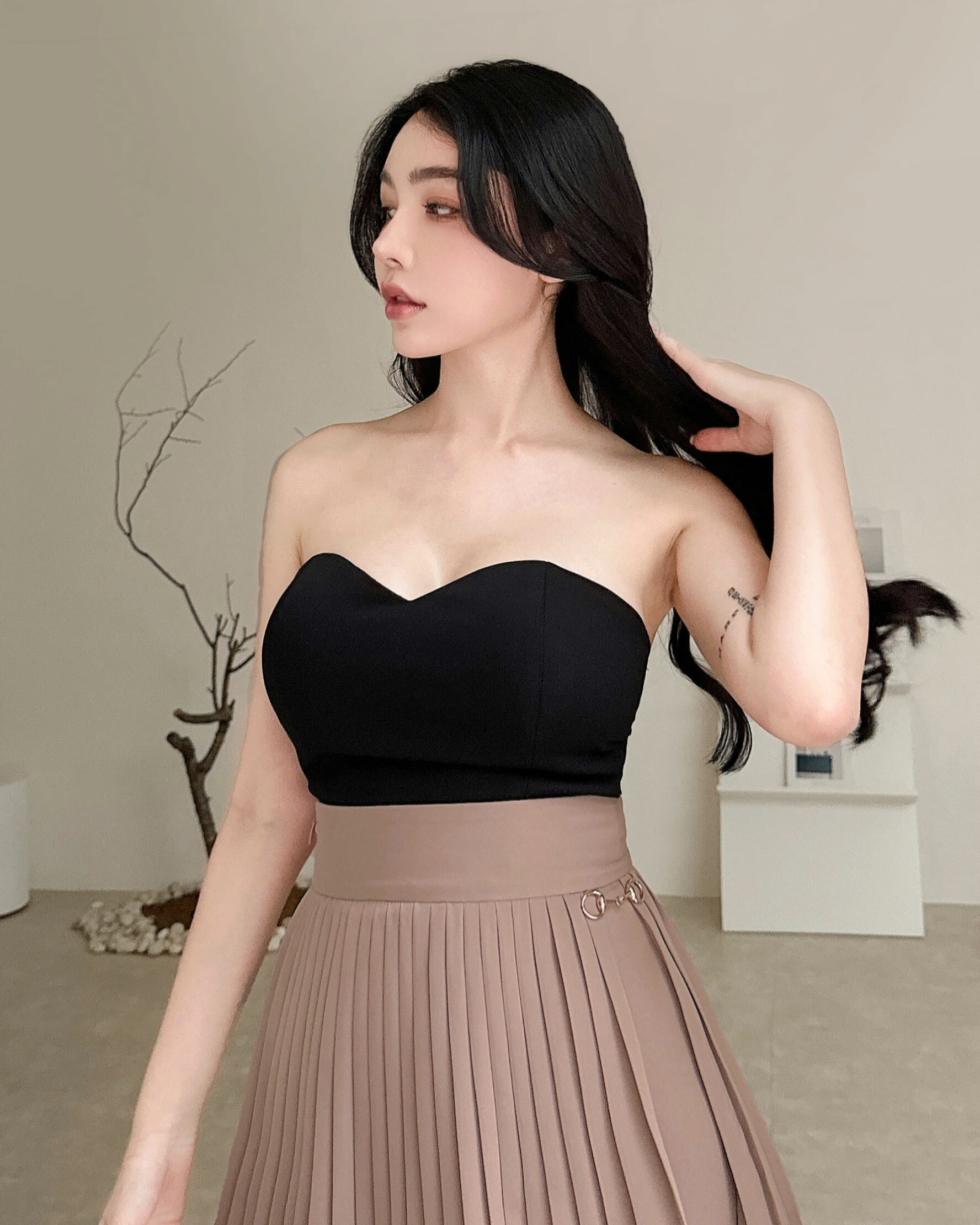 訂製-百搭素面桃心馬甲