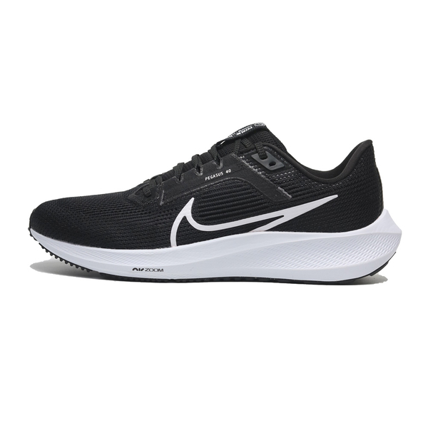 NIKE 慢跑鞋AIR ZOOM PEGASUS 40 黑白小飛馬緩震運動鞋男DV3853-001