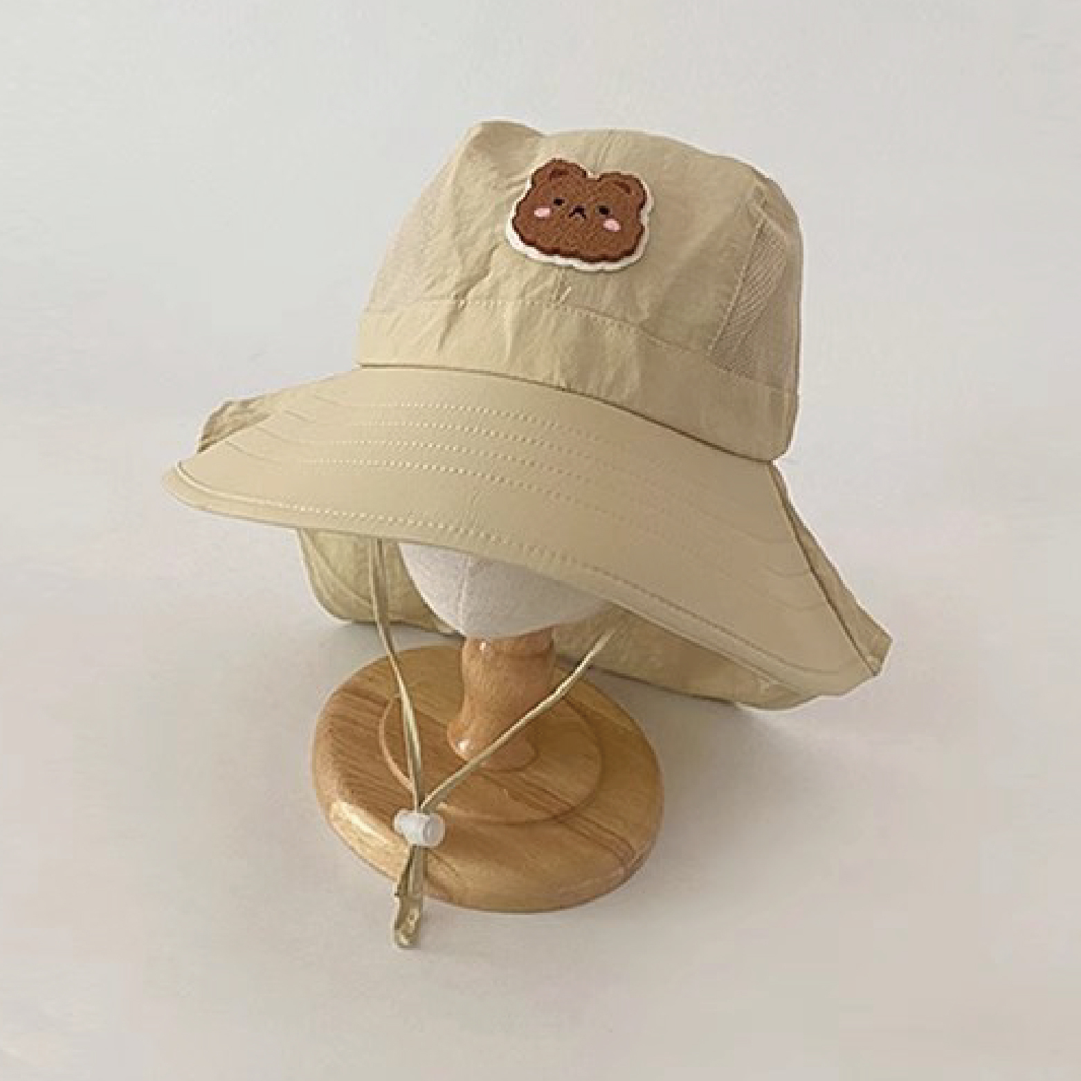 【JA1292】小熊披肩漁夫帽＊二色