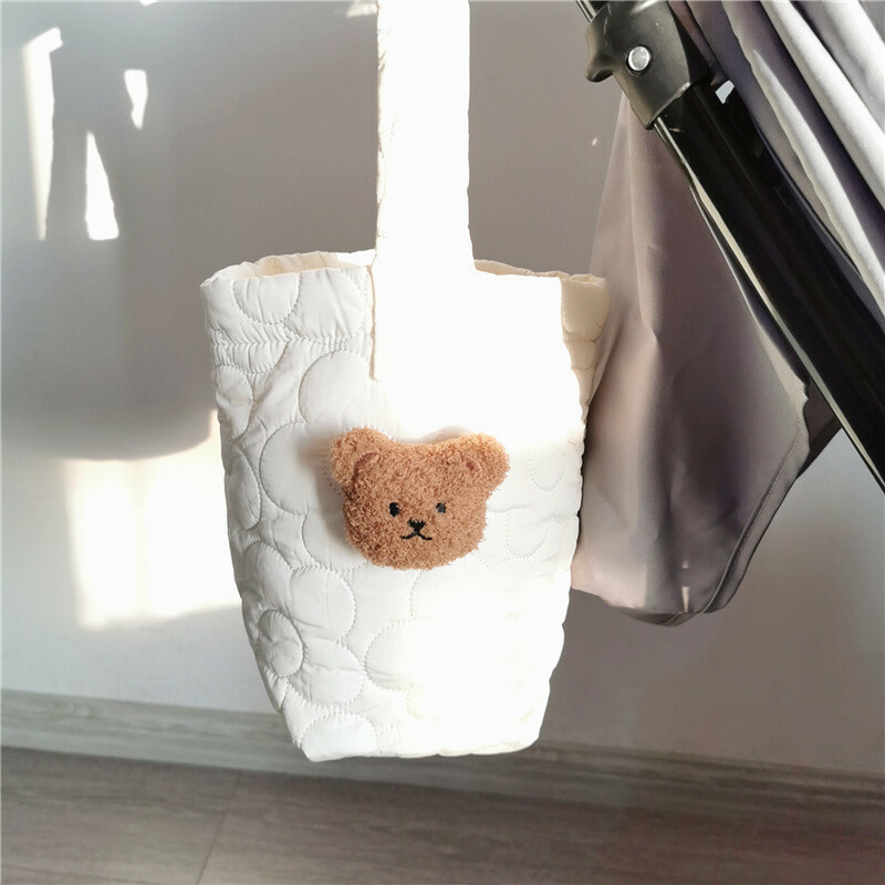 《2786》韓國小熊手提水桶包