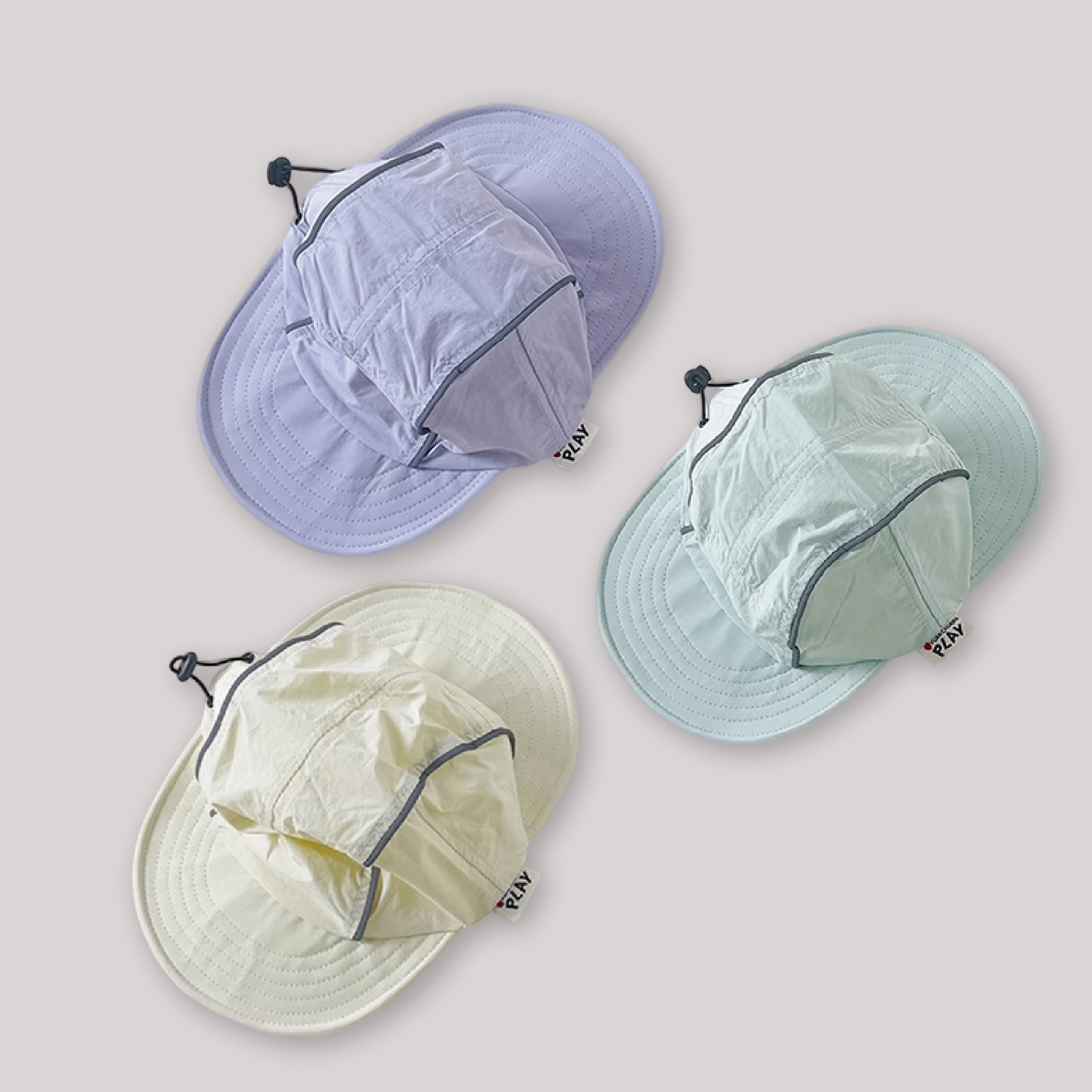 【JA1294】雙帽簷漁夫帽＊三色