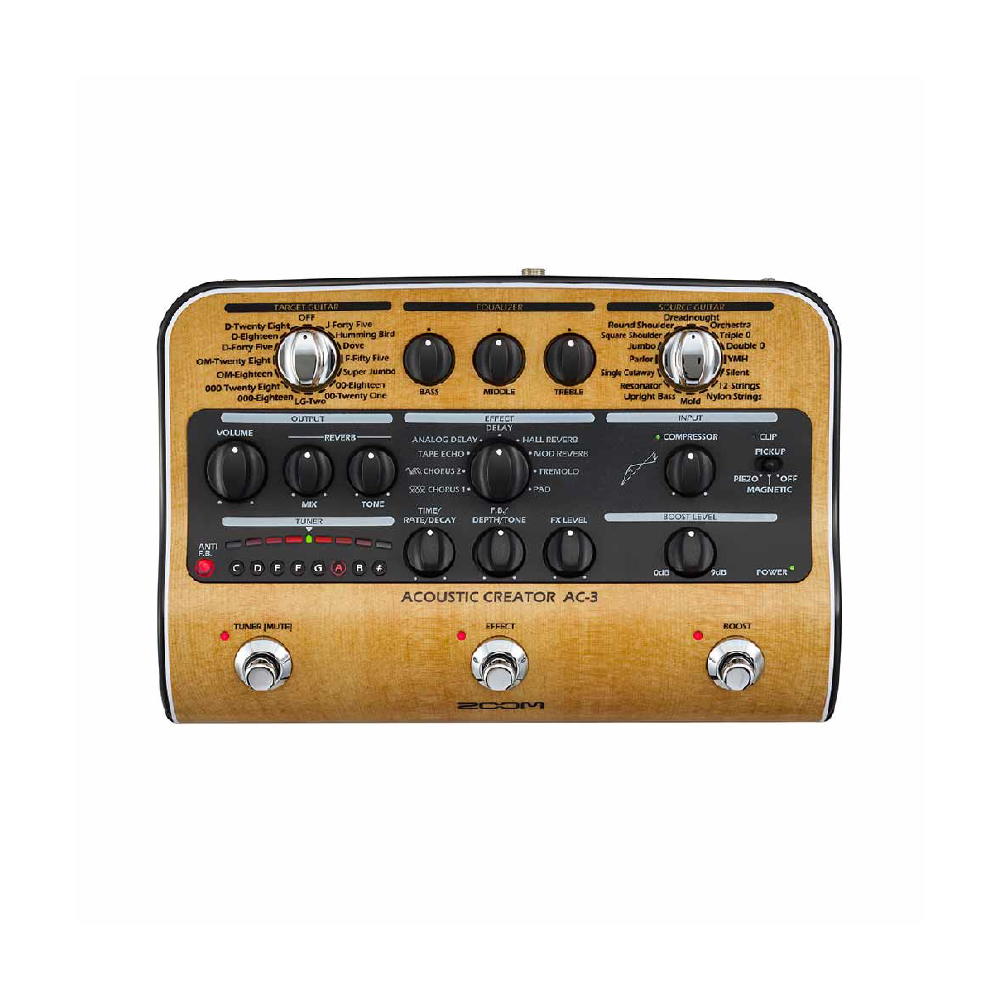 Zoom Zoom / AC-3 木吉他綜合效果器 — 三峽吉他 / Bass｜YA! 玩音樂