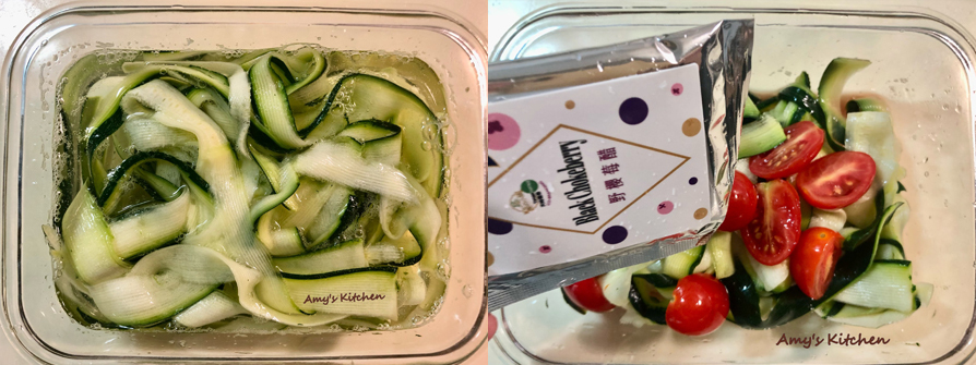 野櫻莓醋涼拌櫛瓜 步驟5、6 ∣ 天時莓果