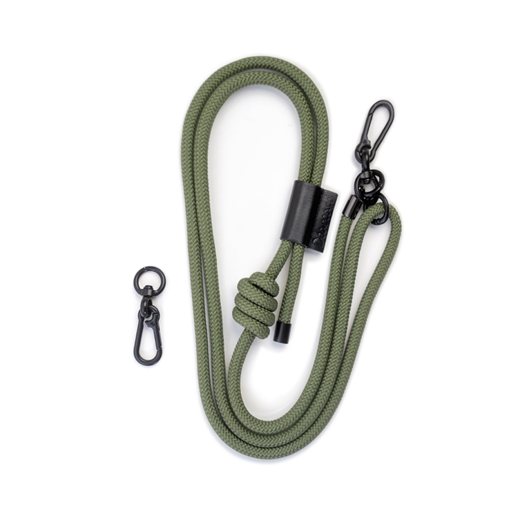 軍綠色 專業型 7MM 手機/相機 掛繩背帶 (含墊片)