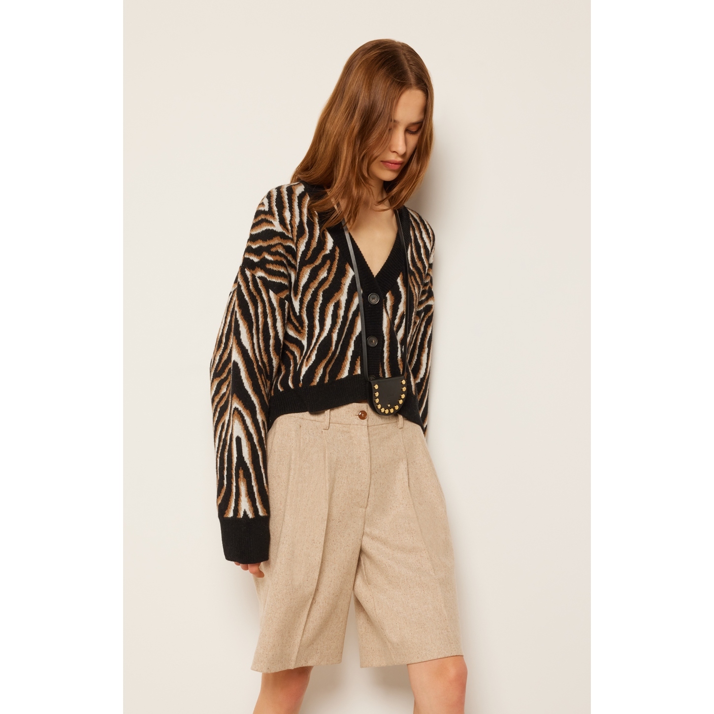 ERIKA CAVALLINI - 緹花開襟毛衣外套