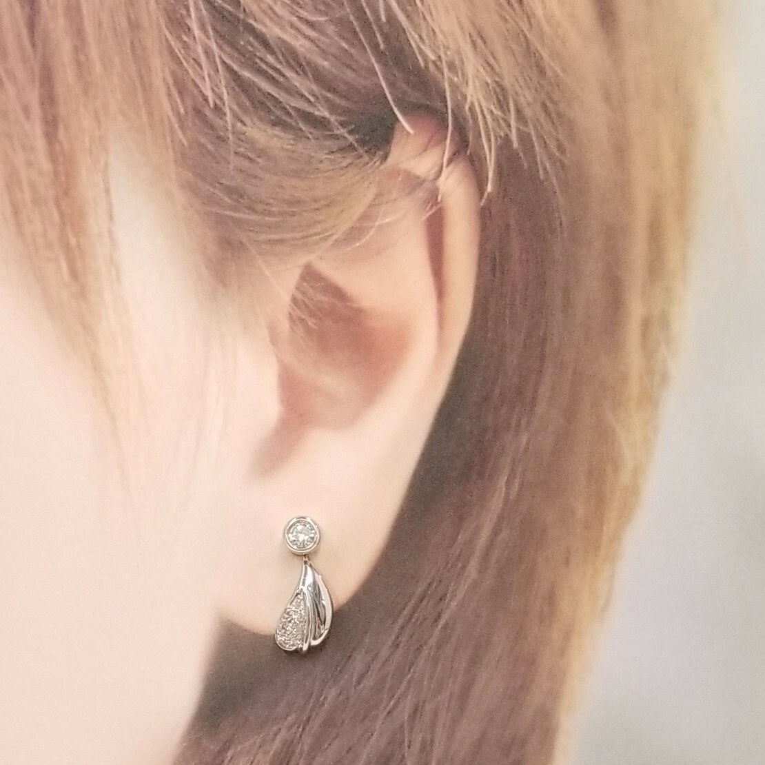 18K White Gold 0.44ct Diamond Earrings