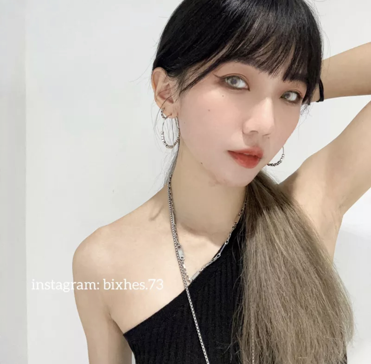 滾動小方塊耳圈(K00021)