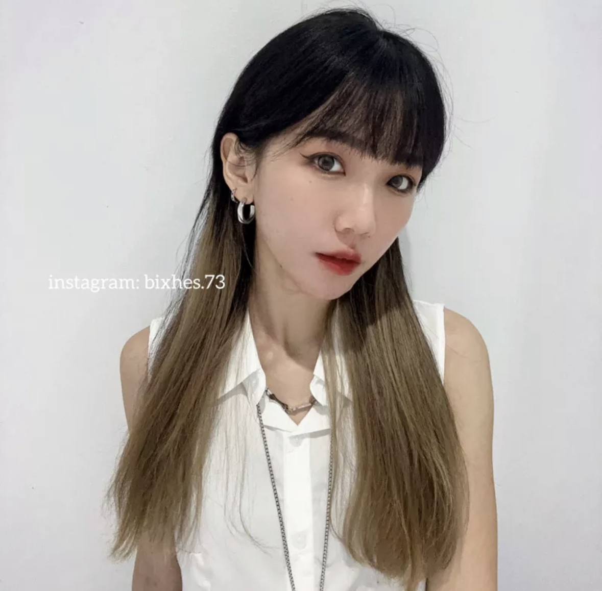 金屬皺摺C型耳環(K00023)