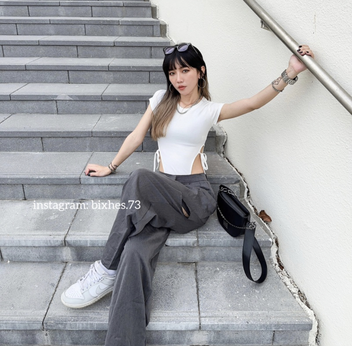 彈力綁帶連體衣(A00003)