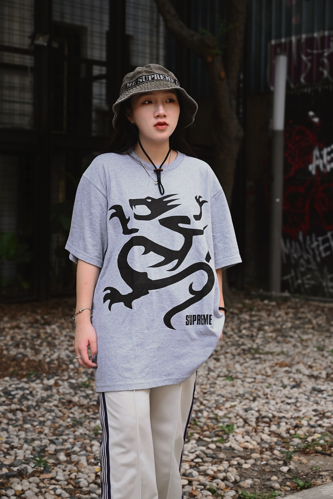 Supreme Mobb Deep Dragon Tee 白 XL-