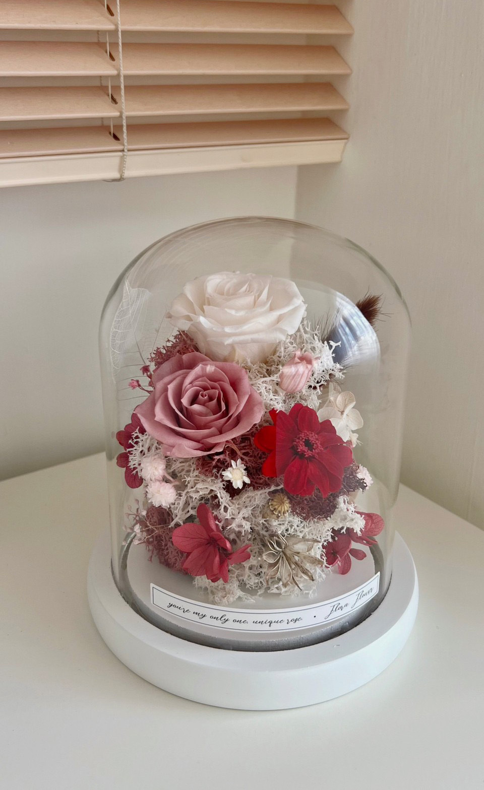 永生花夜燈 - 覆盆子冰茶