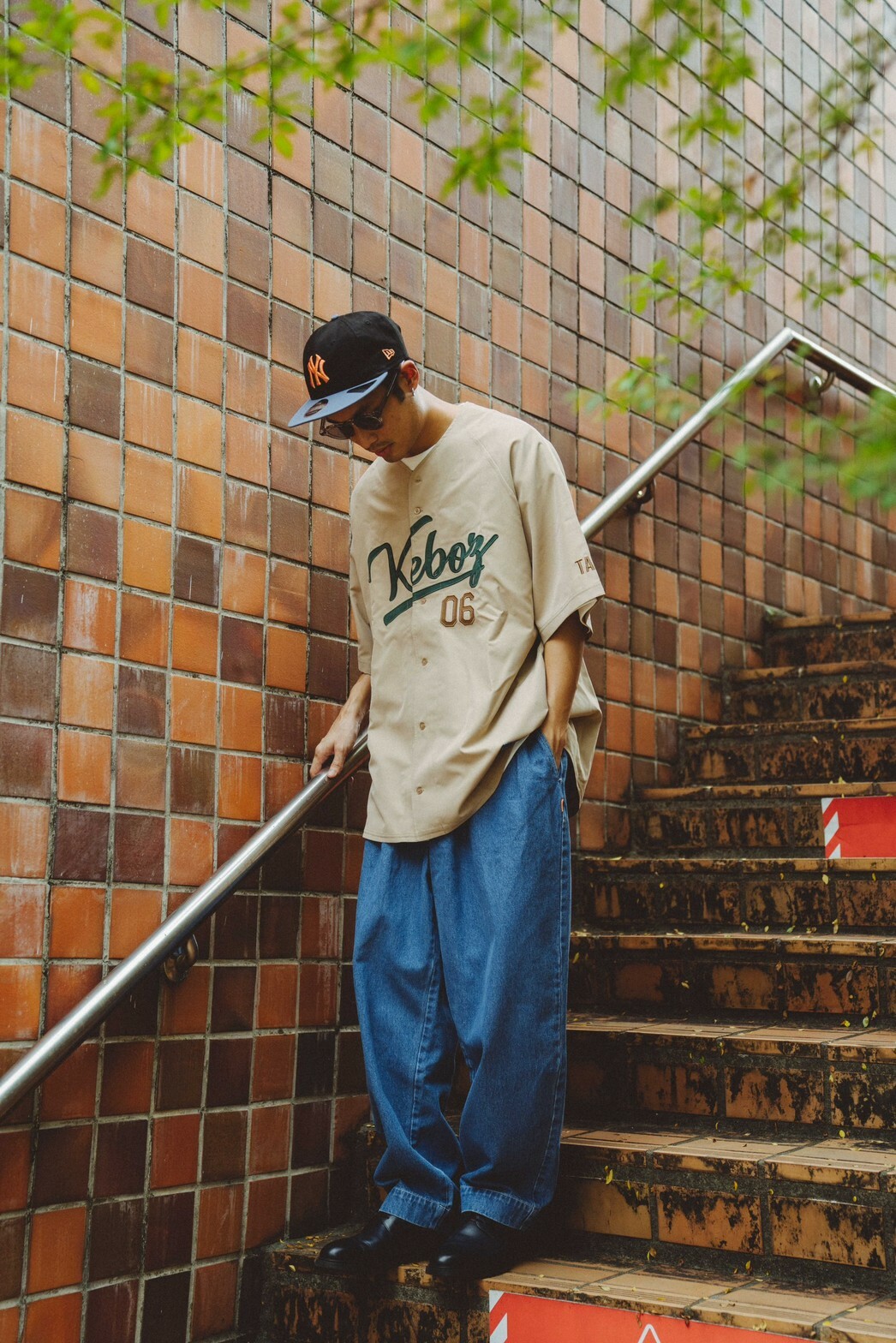 HABIT x KEBOZ - HABIT EXCLUSIVE BASEBALL SHIRT / BEIGE