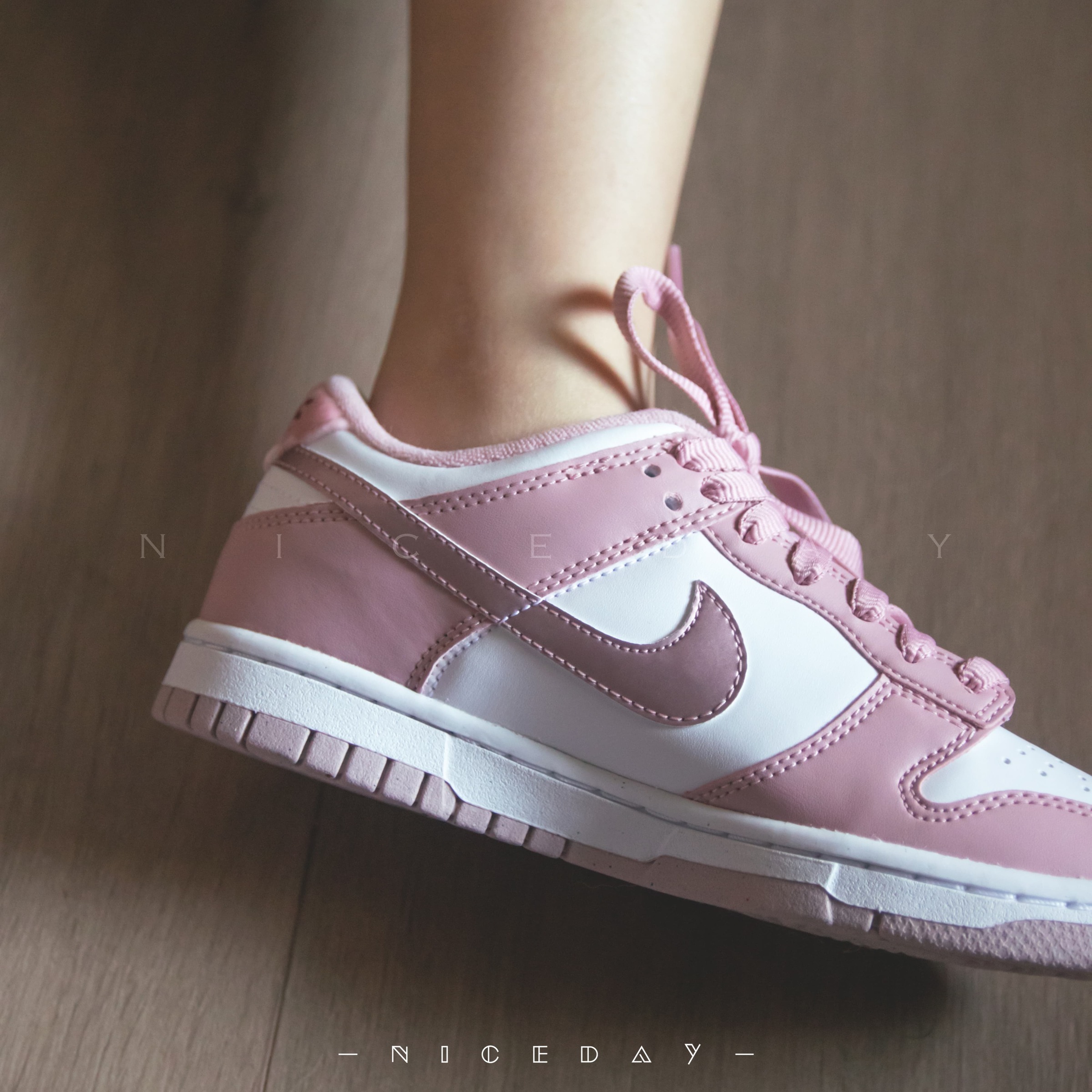 NiceDay 預購Nike Dunk Low GS 櫻花粉女款DO6485-600