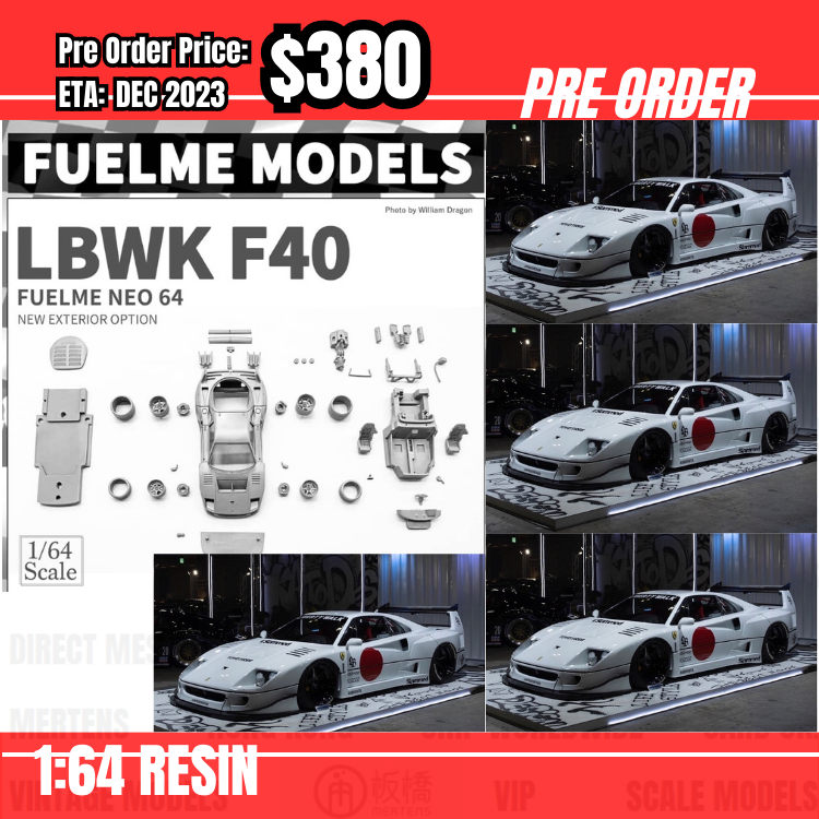 PO-$380 * Fuelme * 1:64 LB F40 White [25/07]