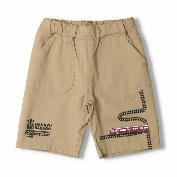Hungry Heart 阪急電車短褲 - 卡其色