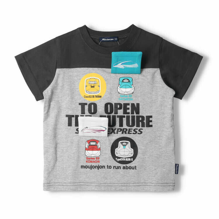Moujonjon 新幹線列車印花短袖 Tee