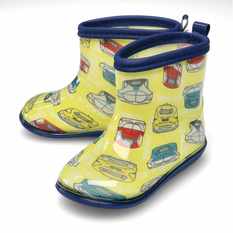 Moujonjon JR 火車新幹線圖案雨鞋