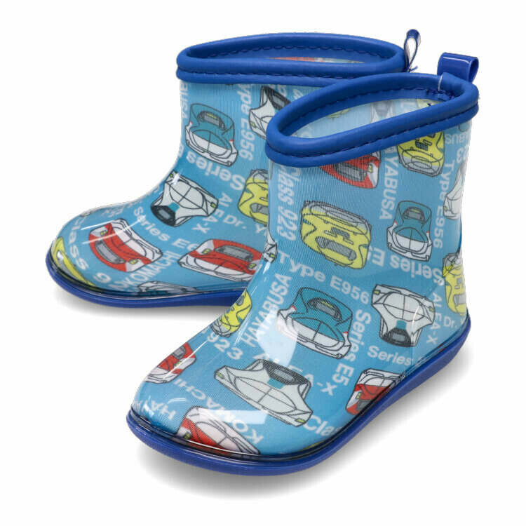 Moujonjon JR 火車新幹線圖案雨鞋