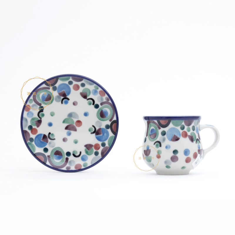 濃縮咖啡 杯盤組 100ml-融合幾合