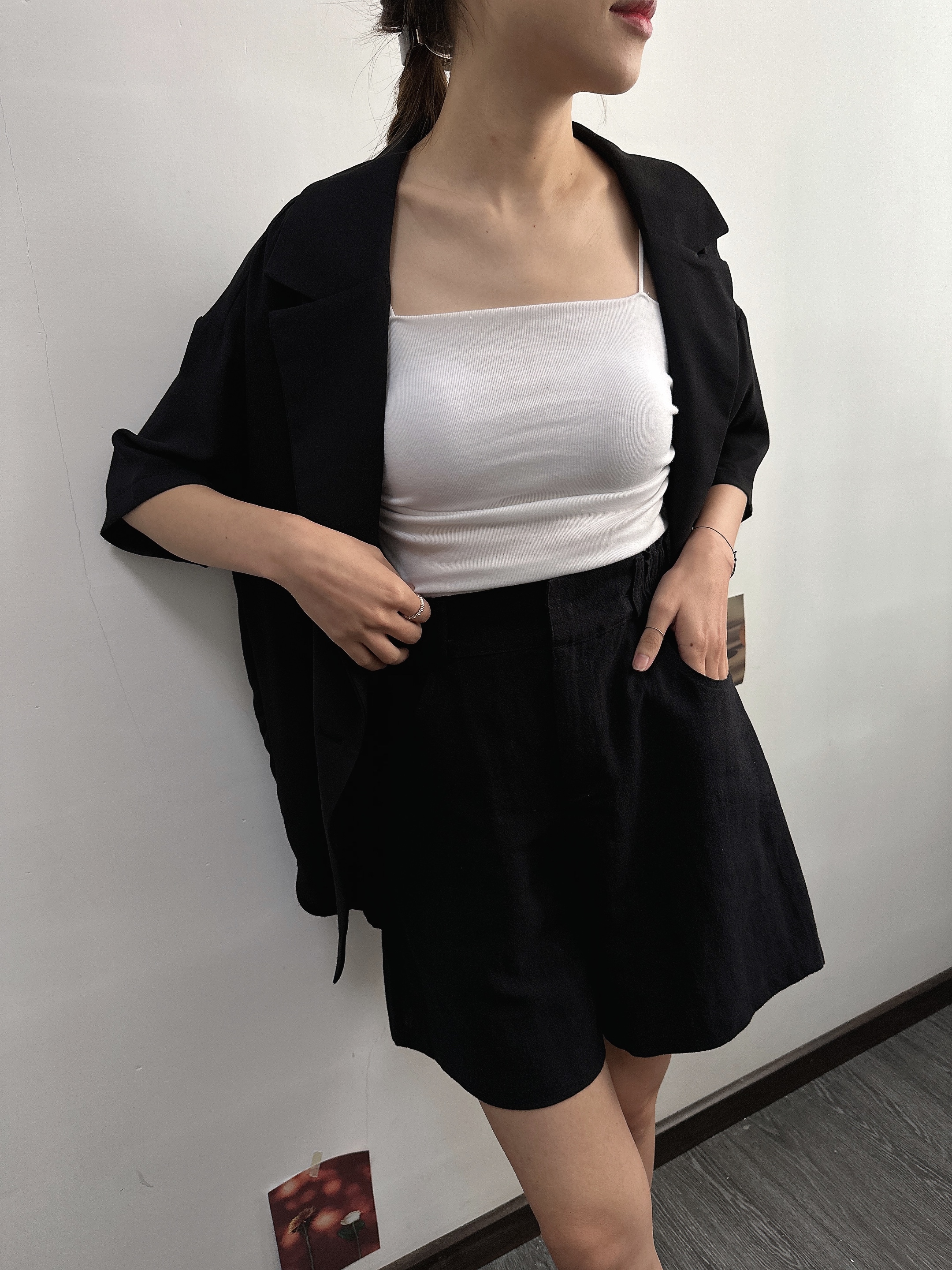 時髦派！雪仿西裝外套 2色 ❲現貨❳