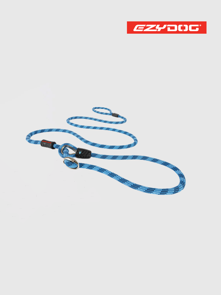 【澳洲EZYDOG】路卡2合1牽繩170cm 藍色｜訓練及外出結合為一